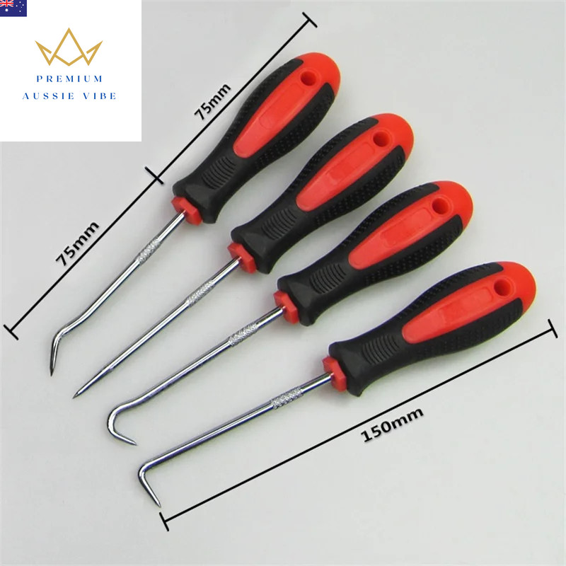 4Pcs Car Auto Vehicle Oil Seal Screwdrivers Set O Ring Removal Tool Gasket Pulle