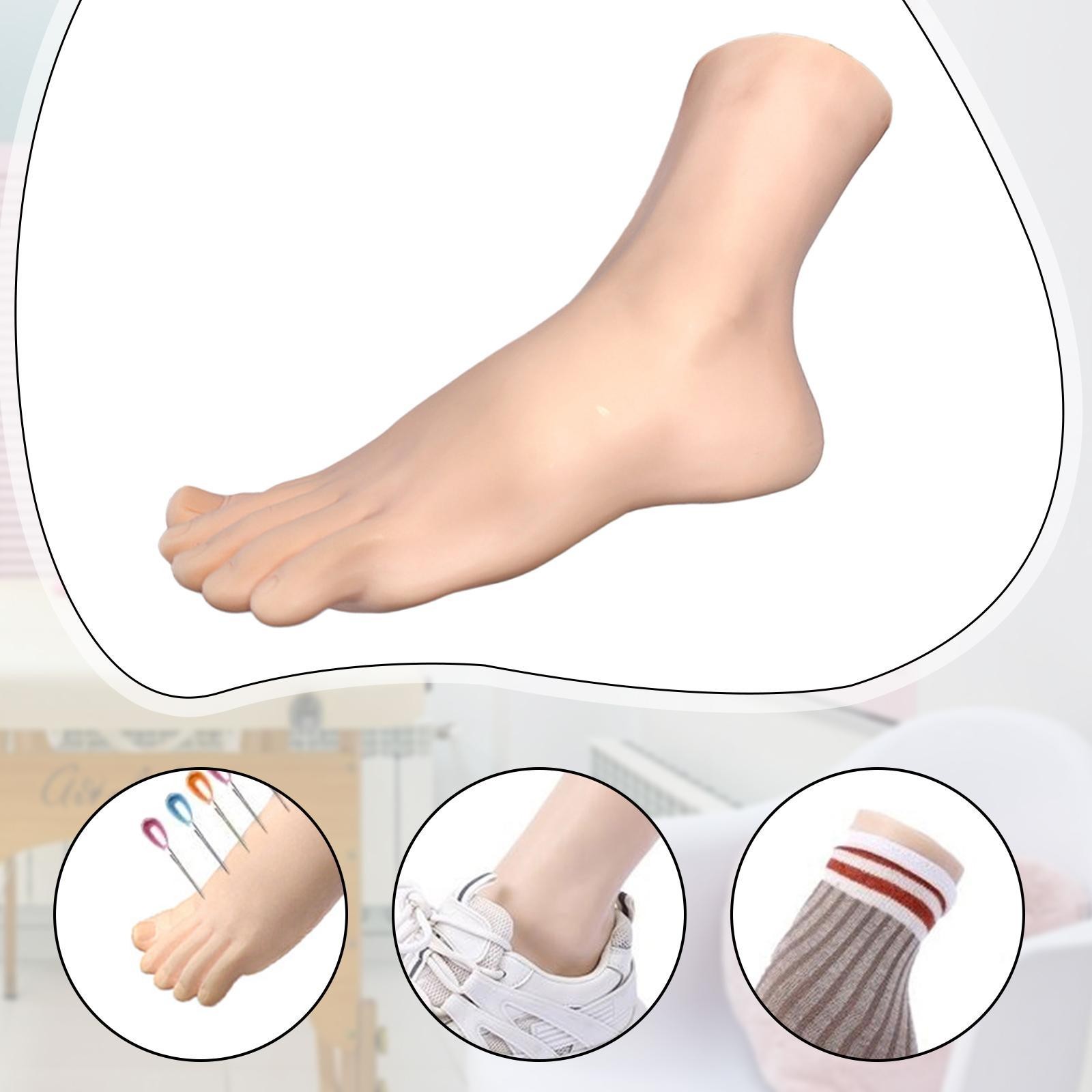 Female Foot Model Fake Foot Mannequin Reusable Multipurpose Manikin Shoe Sandal