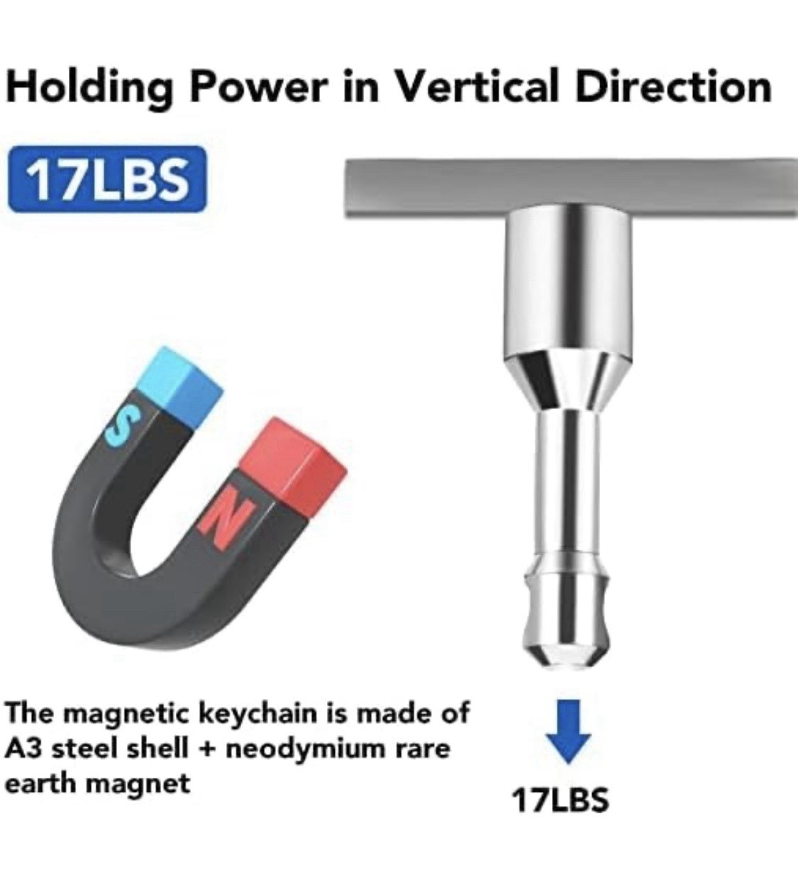 N52 Neodymium Magnetic Keychain Quick Release Strong Pocket Magnet Heavy Duty