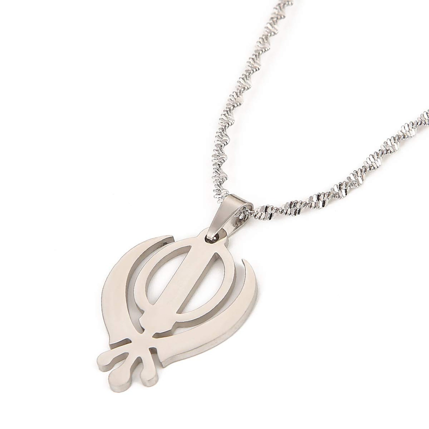 Sikhism Necklace Pendant Sikh Khanda Jewelry Gold Color Sikhs Necklaces Relig…