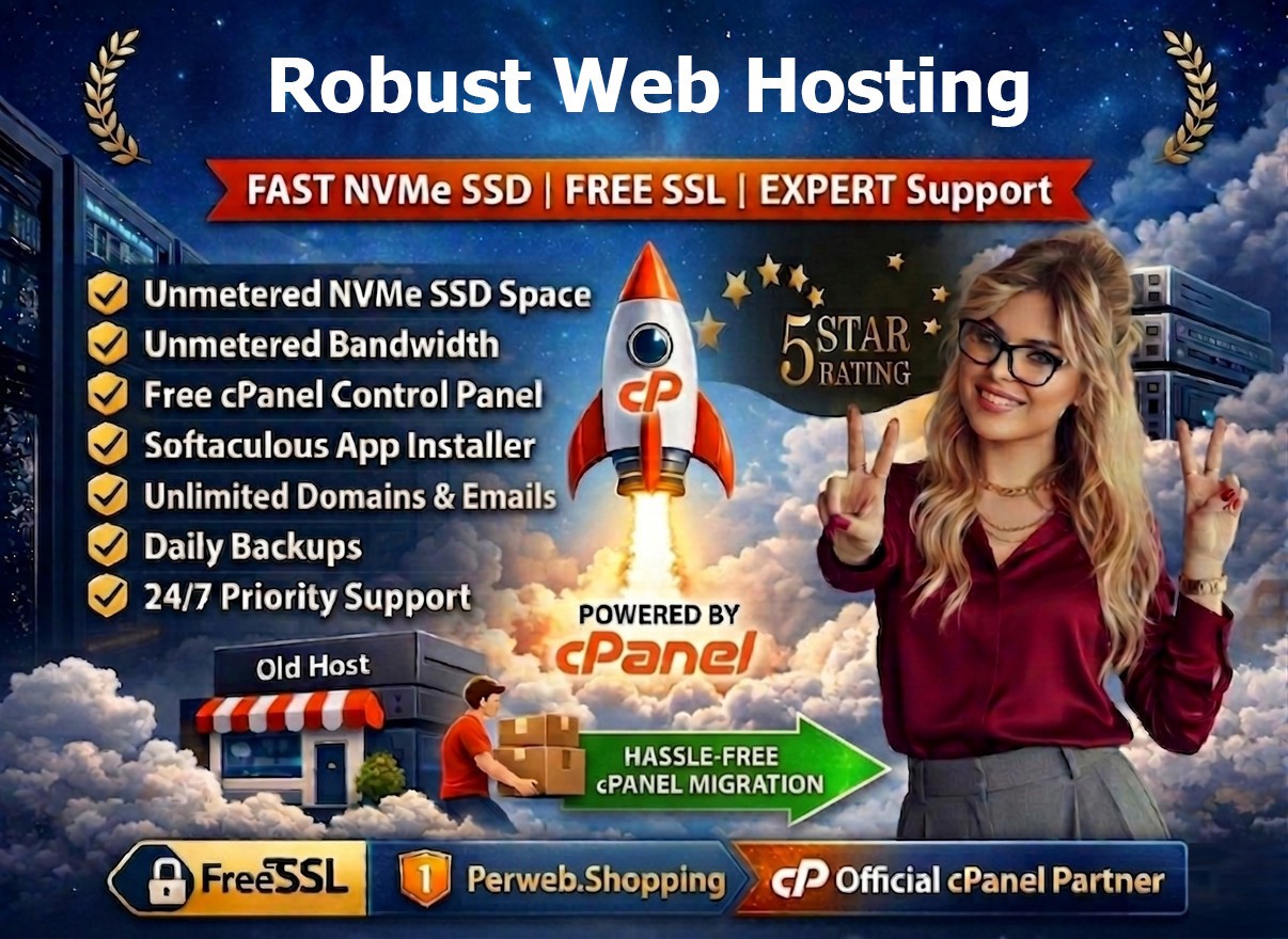 Robust Web Hosting – 💪Unlimited SSD + Free SSL + Websites + Emails | $14.99/Yr
