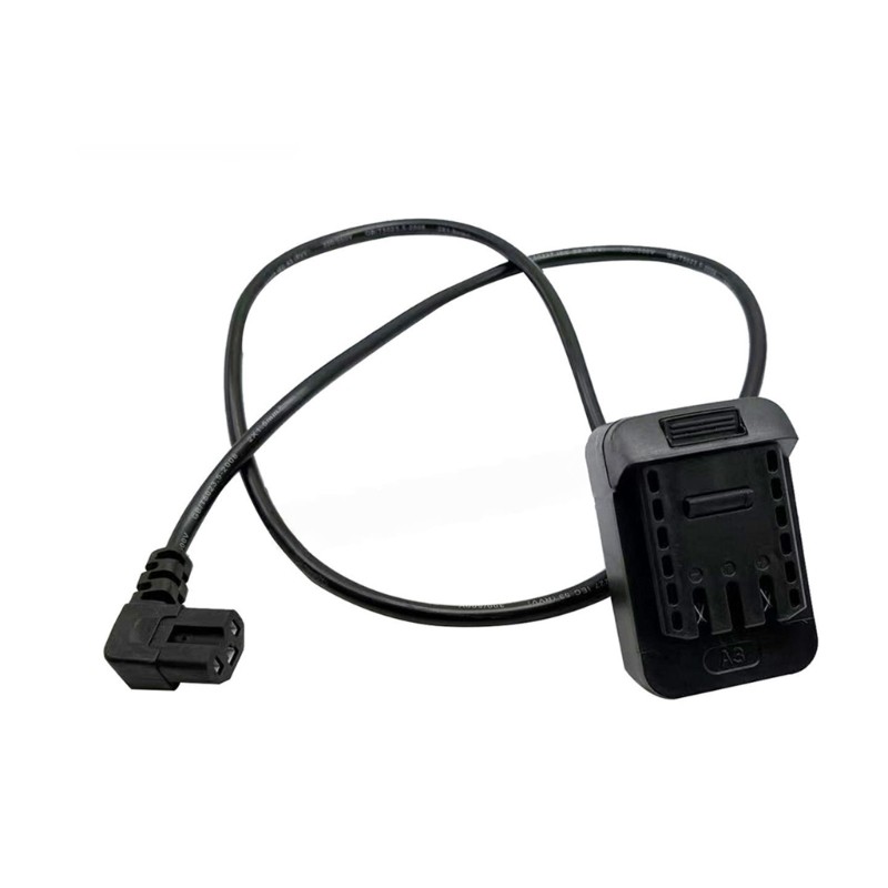 Universal Backpack Battery Adapter Cable For Power Tool 1.2M Black Plastic