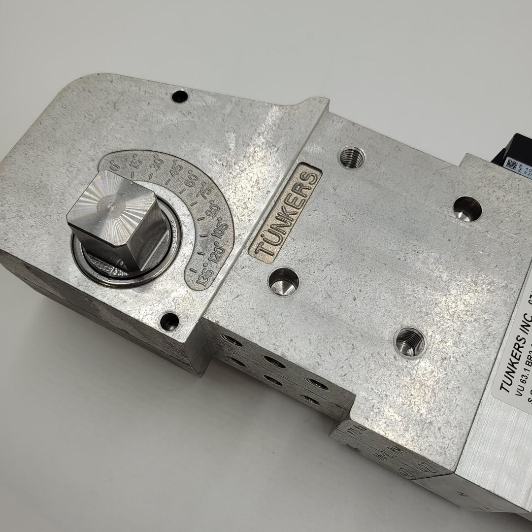 TUNKERS Maschinenbau | VU 63.1 BR2 A05 T12 5 – 135° 63 mm. drive shaft: 20