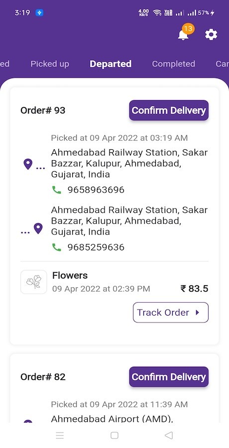 Drovia – On-Demand Delivery System Flutter App | Android + iOS | Admin Panel