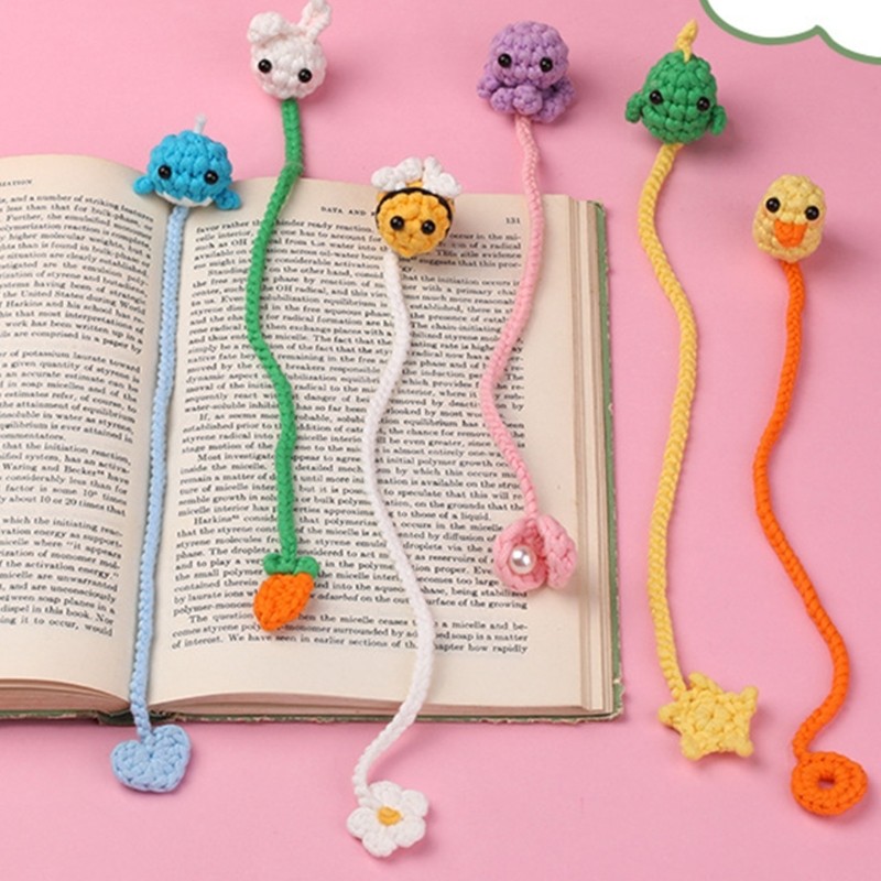 Crochet Bookmarks Knitting Supplies with Step-by-Step Video Tutorial Instruction