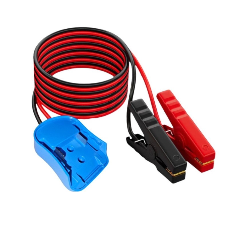 ABS 12Awg Battery Power Adapter With Alligator Clips For Emergency Power Supply