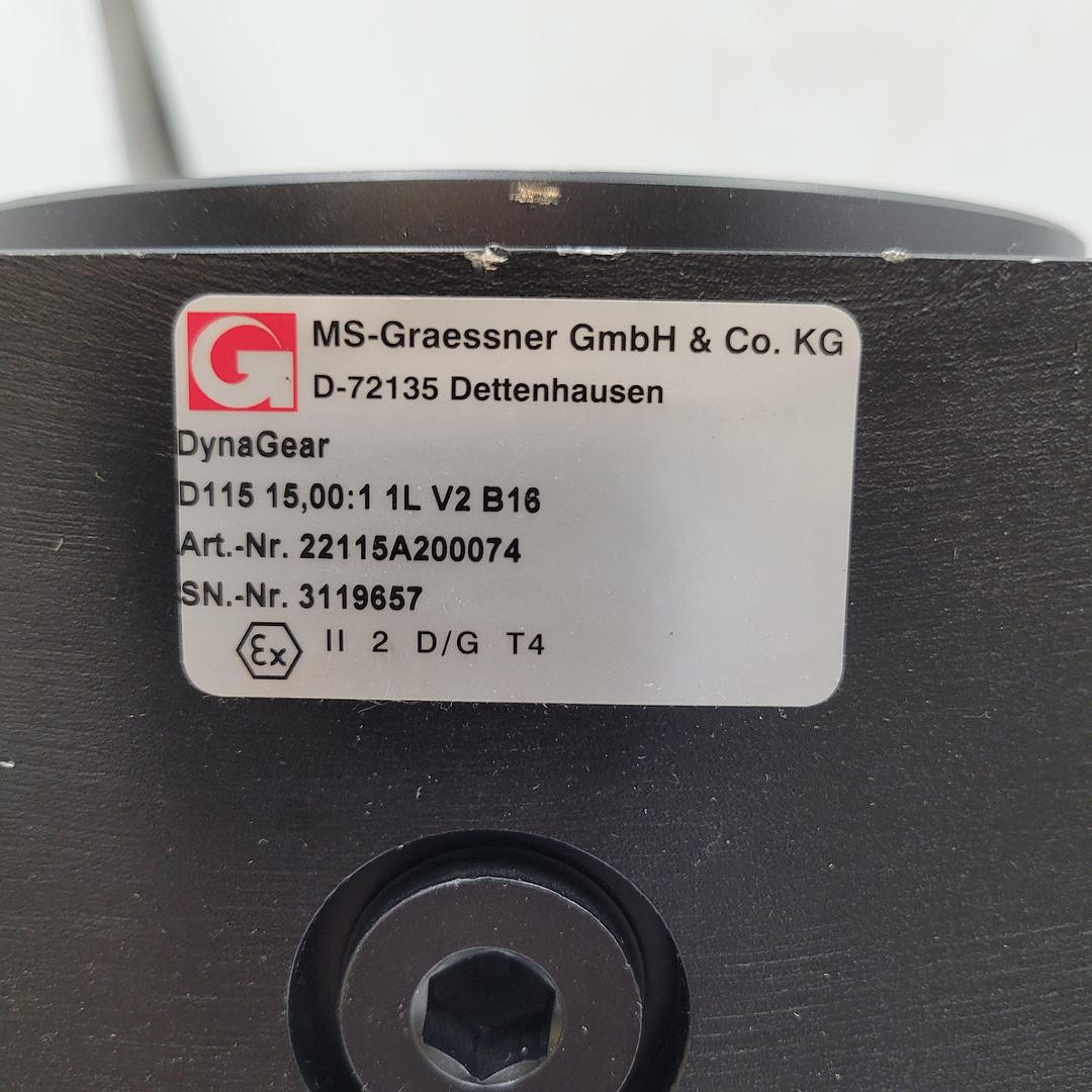 MS-Graessner Dynagear servo right-angle gearbox D-72135 / D115 15,00:1