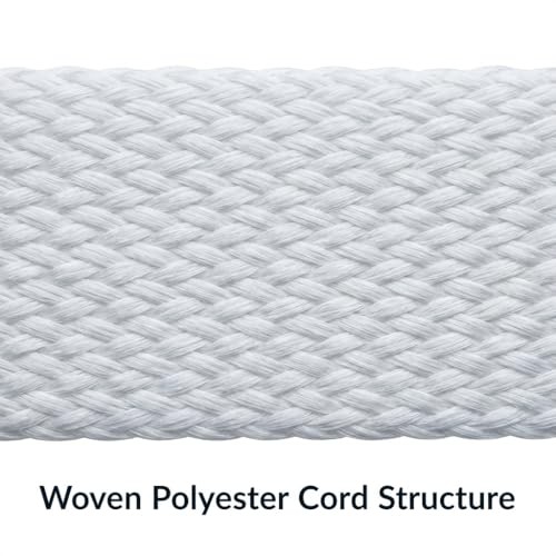 QWORK 3/4″ x 250′ Woven Polyester Cord Strapping 2400 lb Strength Packaging