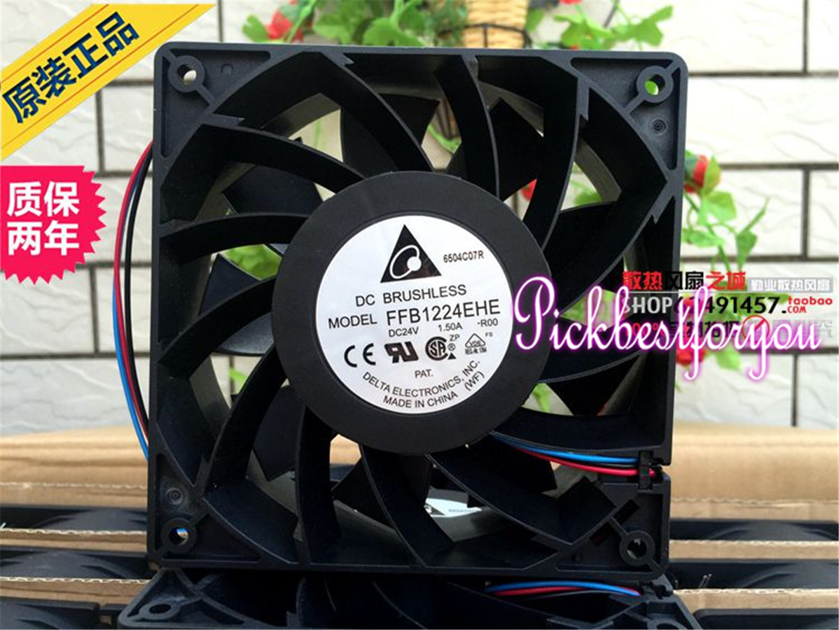 Delta FFB1224EHE-ROO fan 24V 1.50A 120*120*38mm 3pin #M2162 QL
