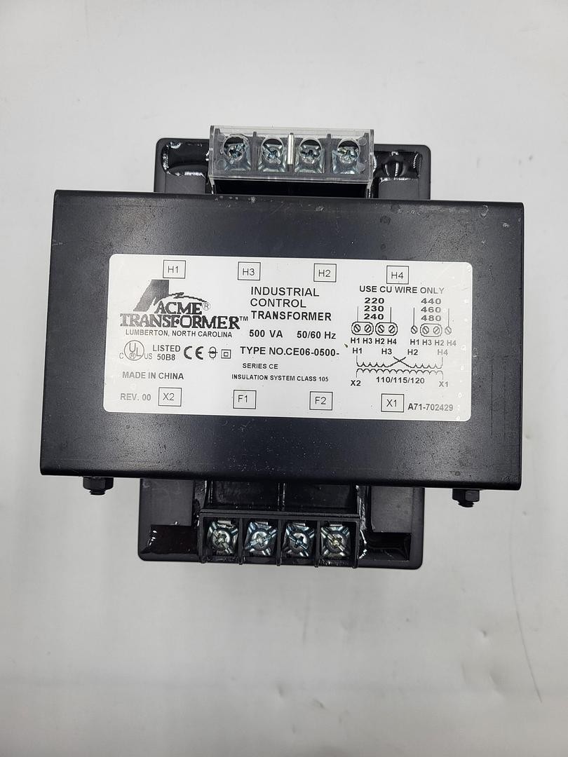 Acme Transformer – industrial control transformer CE06-0500