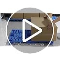 4 Pack Plastic Pallets 15.7×11.8×3.9in Nestable Moisture-Proof Storage Platform