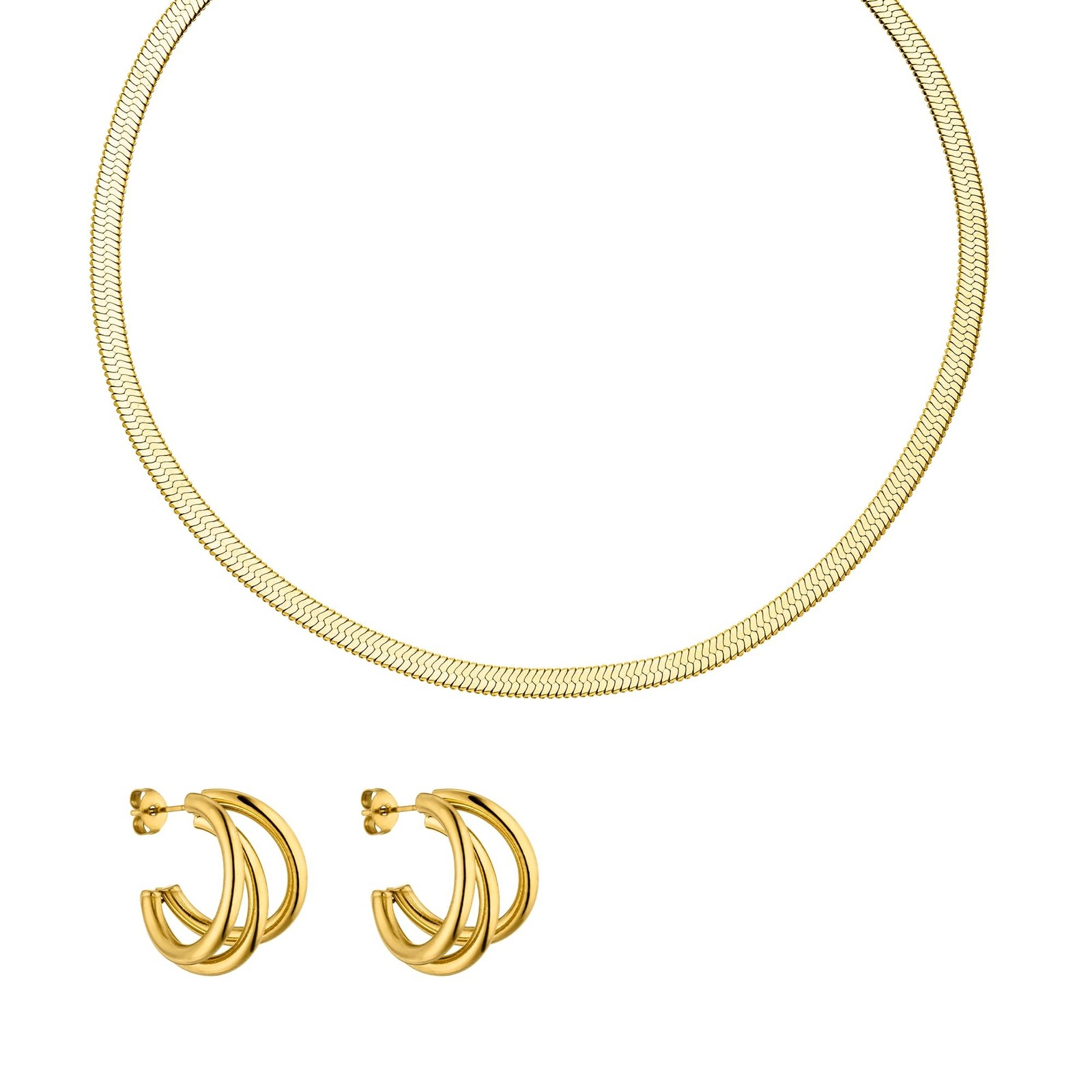 Purelei® Happy Memories Bundle Gold – Waterproof necklace earring set
