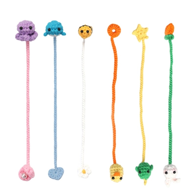 Crochet Bookmarks Knitting Supplies with Step-by-Step Video Tutorial Instruction