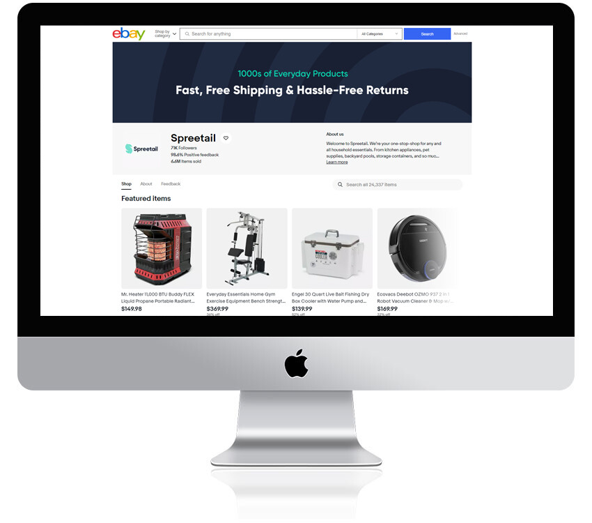 Minimal eBay store and listing HTML template, Logo, banner design