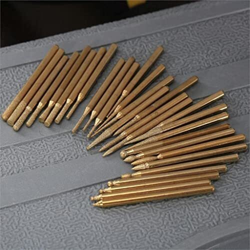 Diamond Drill Bit Burr Set Titanium Coated Bur Including 1mm 2mm 3mm Compatible