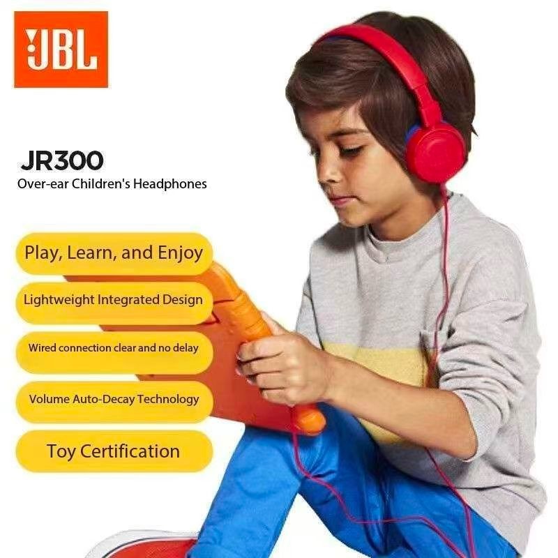 JR310 JBL 儿童耳机头戴式耳机通话带麦克风网课学习安全保护听力