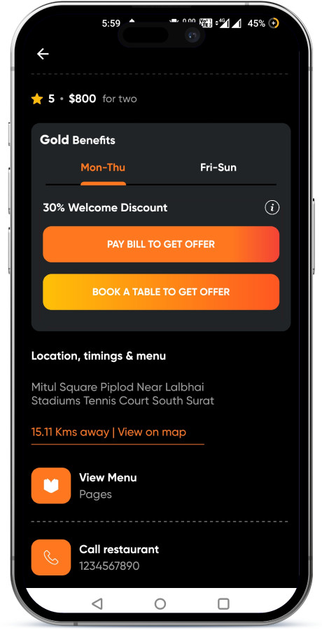 TableGo Restaurant Table Booking & Deals Flutter App | Andoid, iOS | Admin Panel