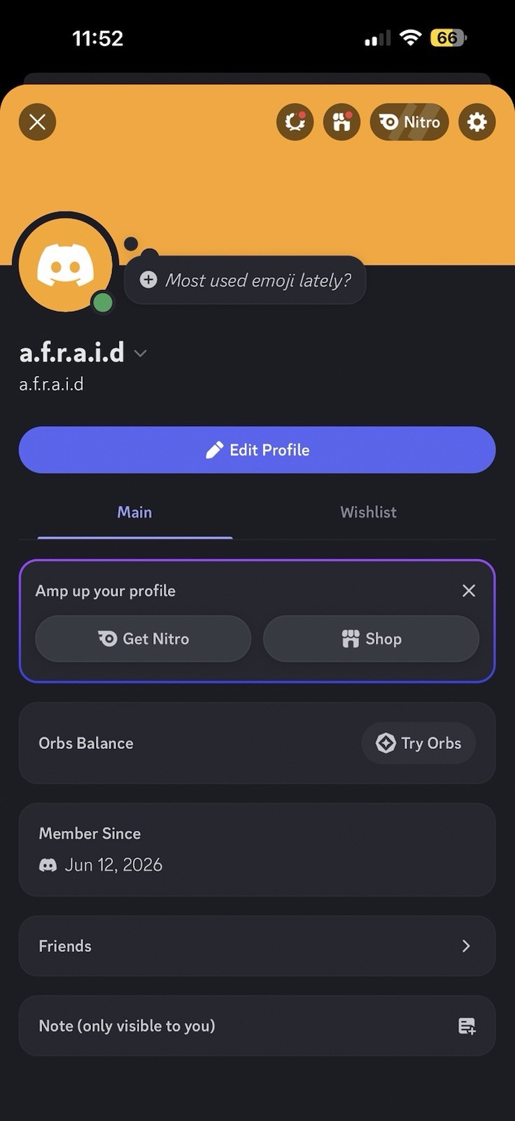 DISCORD USERNAME a.f.r.a.i.d