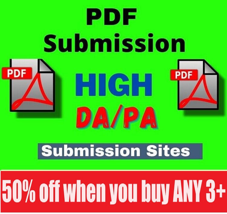 26 Best PDF submission Dofollow Backlinks Service