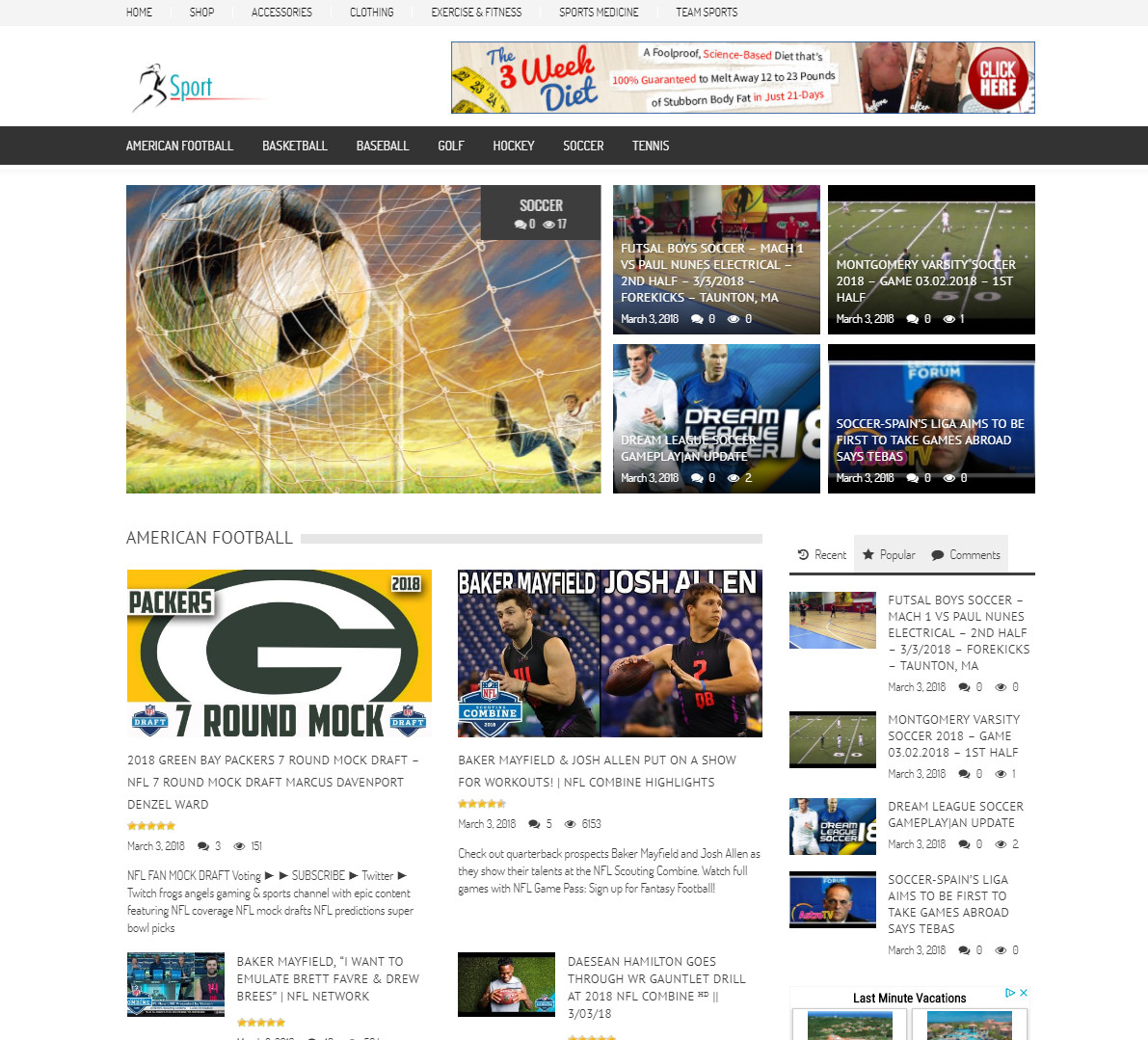 🥇 Established Sports News Website Script – WordPress, Autopilot, Google Adsense