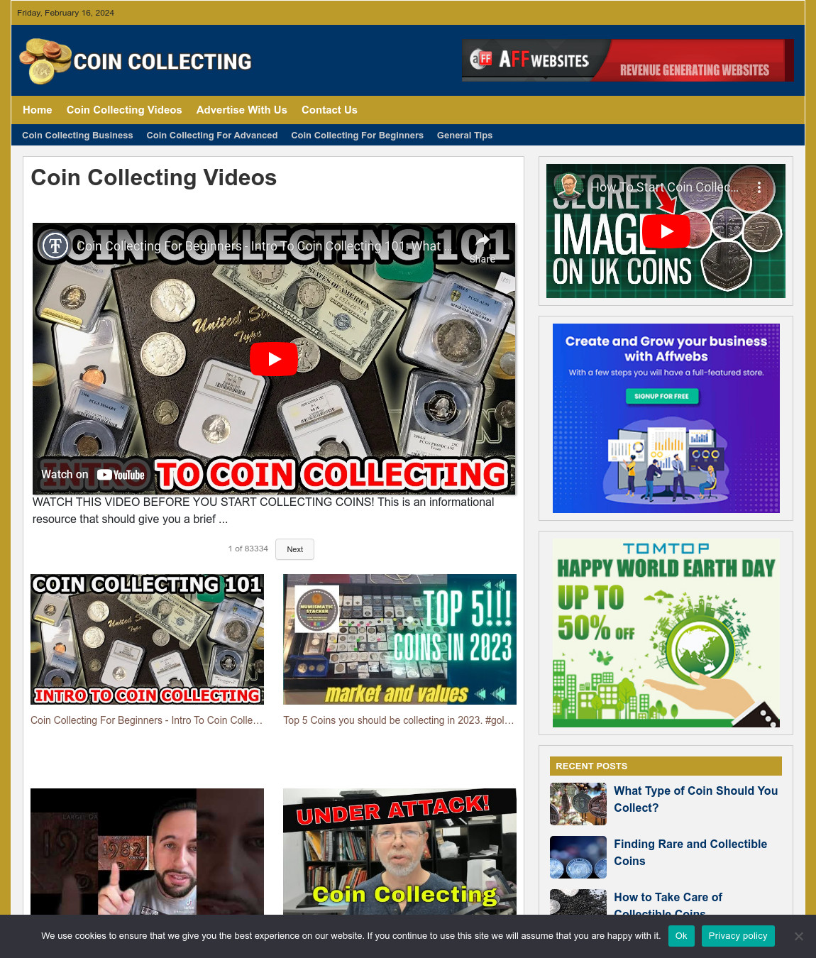 COIN COLLECTING Website Business For Sale – Work From Home Internet Business