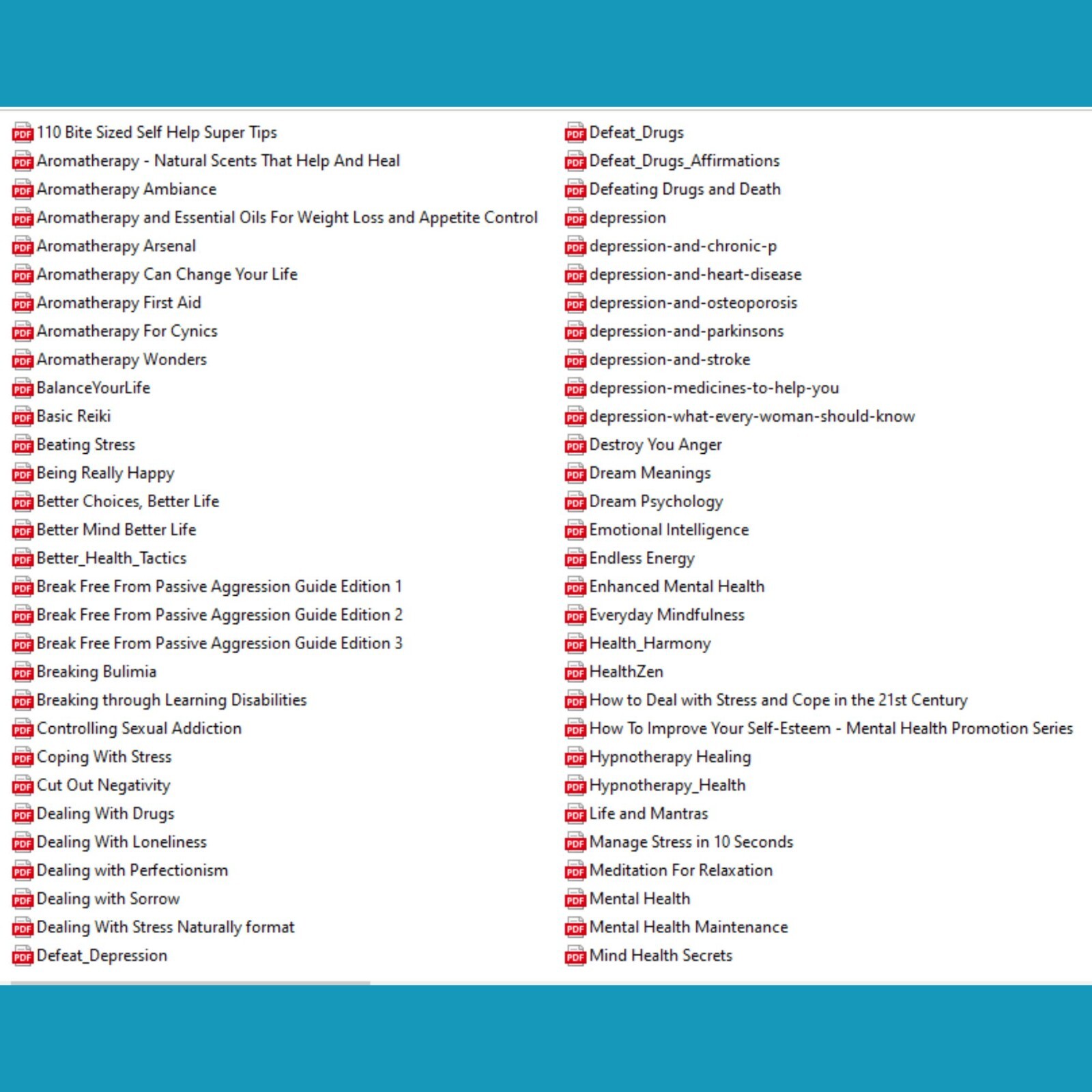 135 e-books for healing in English with MRR license