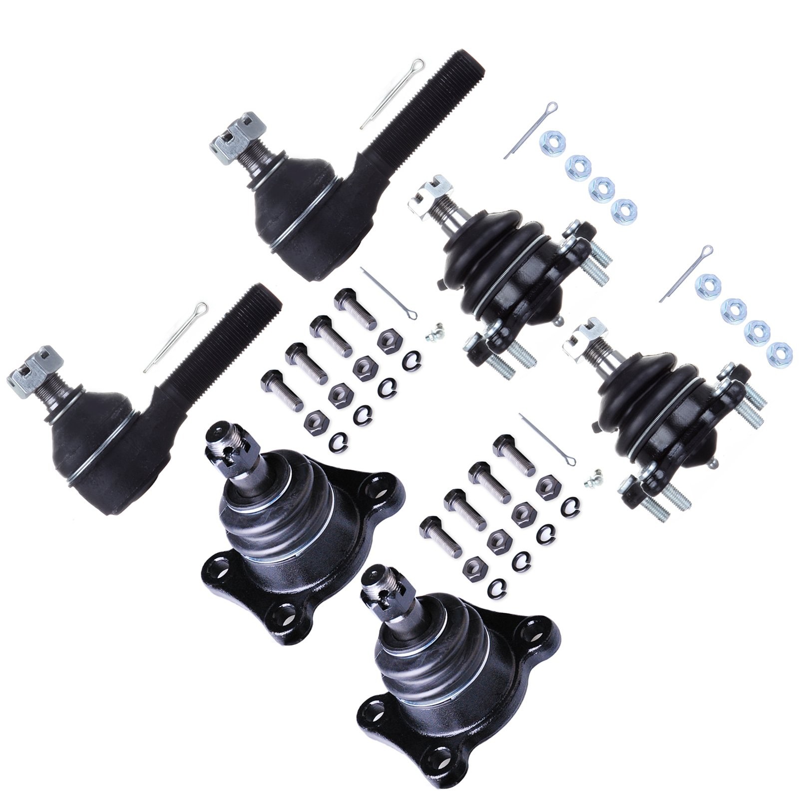 6pcs Front Suspension Kit Tie Rod End Ball Joint 89-95 4Runner Pickup 93-98 T100