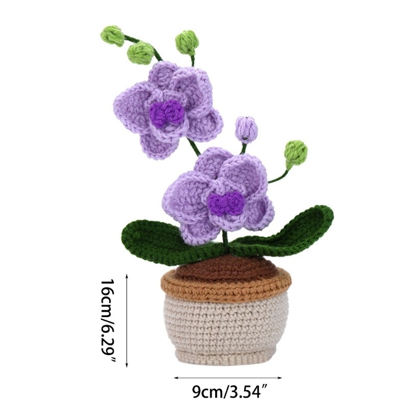 Complete DIY Potted Plant Flower Crochet Kits for Home Decorations Birthday Gift