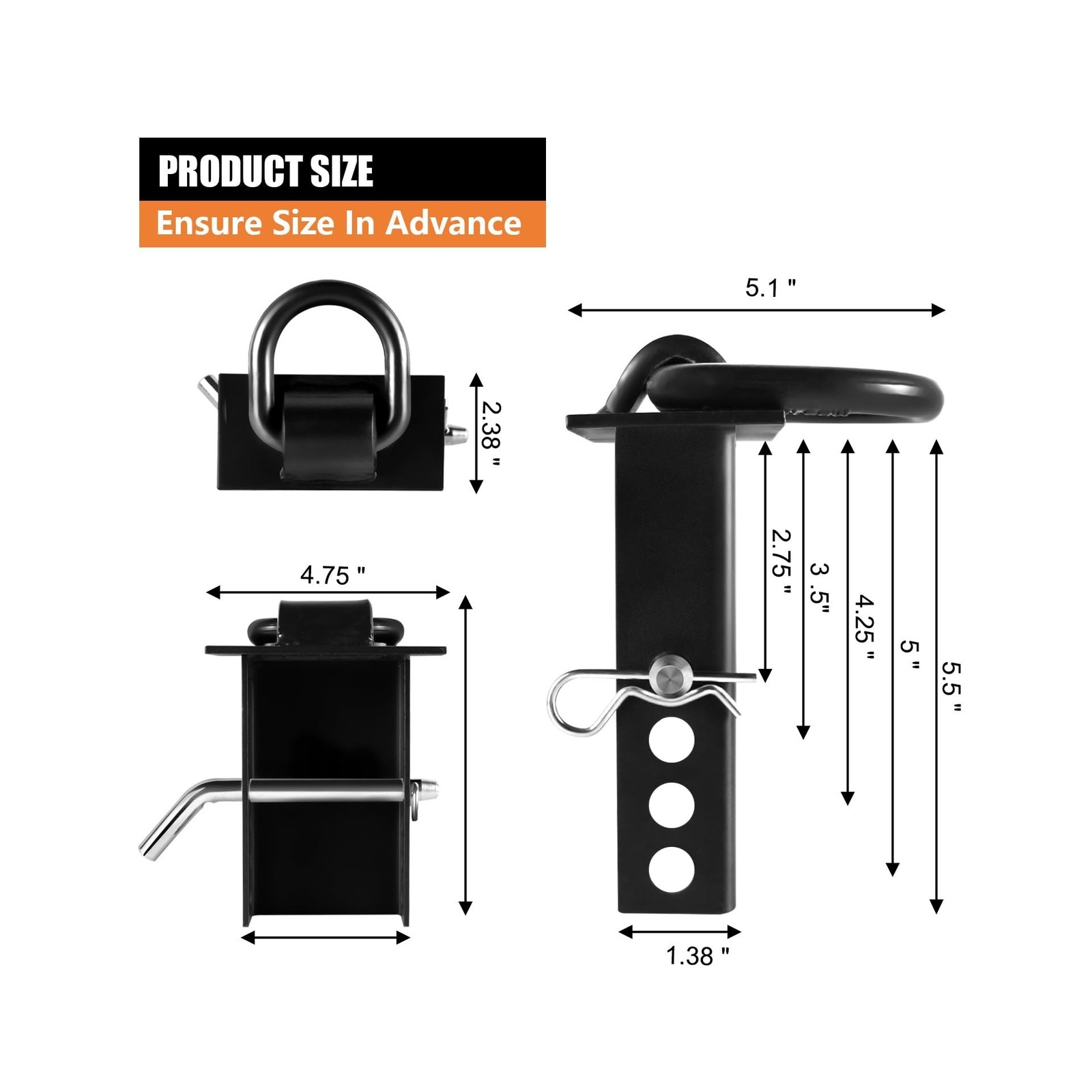 Stake Pocket D Ring Tie Down Trailer Stake Pocket Accessories Heavy Duty Brea…