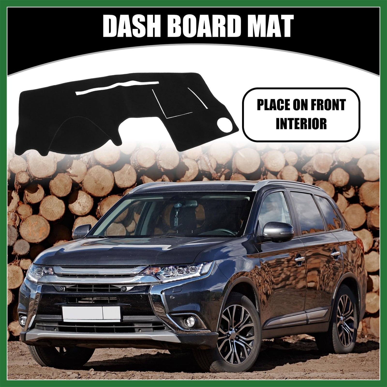 Motoforti Dash Cover – Car Center Console Non-Slip Dash Board Mat – for Mitsu…