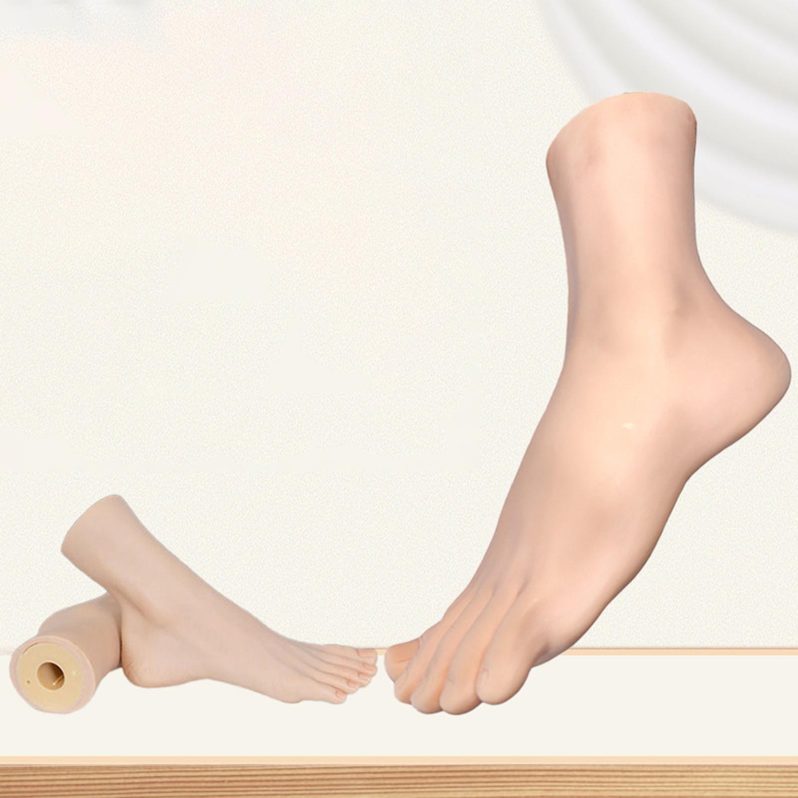 Female Foot Model Fake Foot Mannequin Reusable Multipurpose Manikin Shoe Sandal