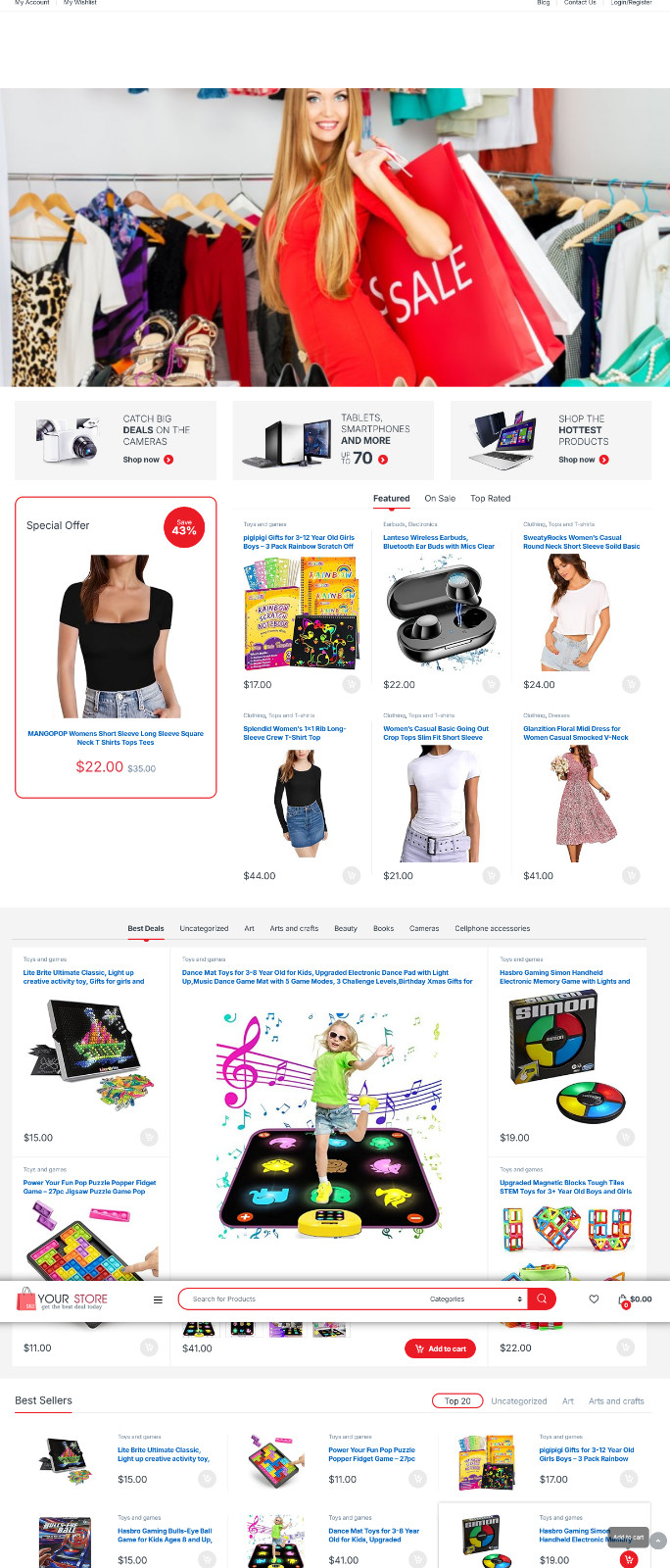 eBay Amazon Affiliate/Drop Shipping eCommerce Website + Free Install and Hosting