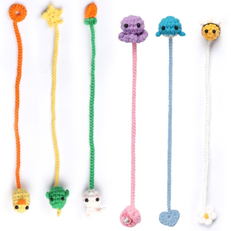Crochet Bookmarks Knitting Supplies with Step-by-Step Video Tutorial Instruction