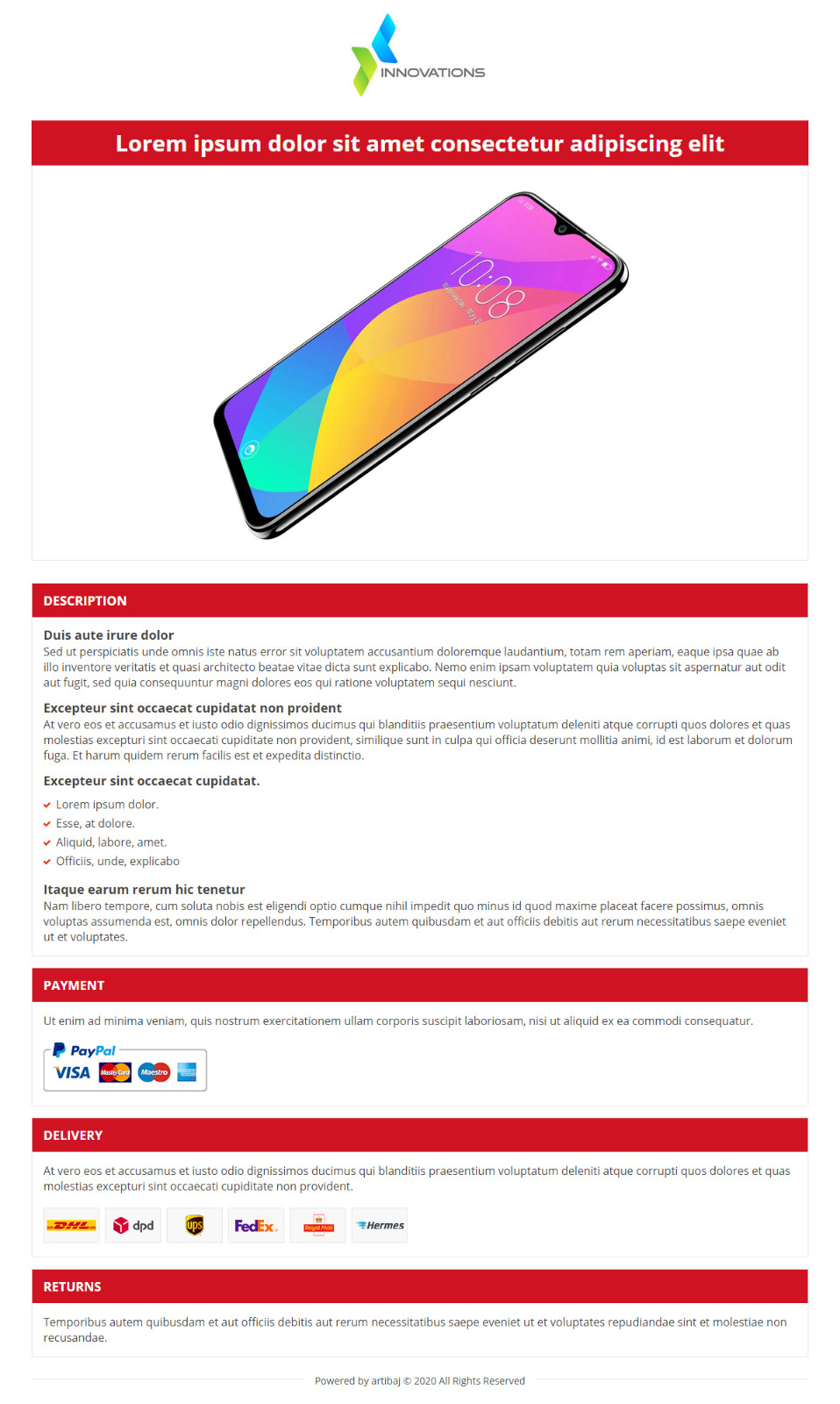 eBay Template/Auction Template 2020 [tagbot, baselinker]