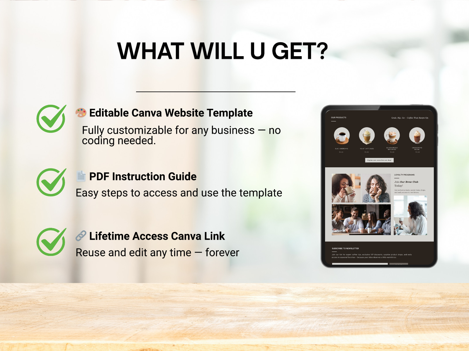 Canva Business Website Template | Editable Website for Small Business