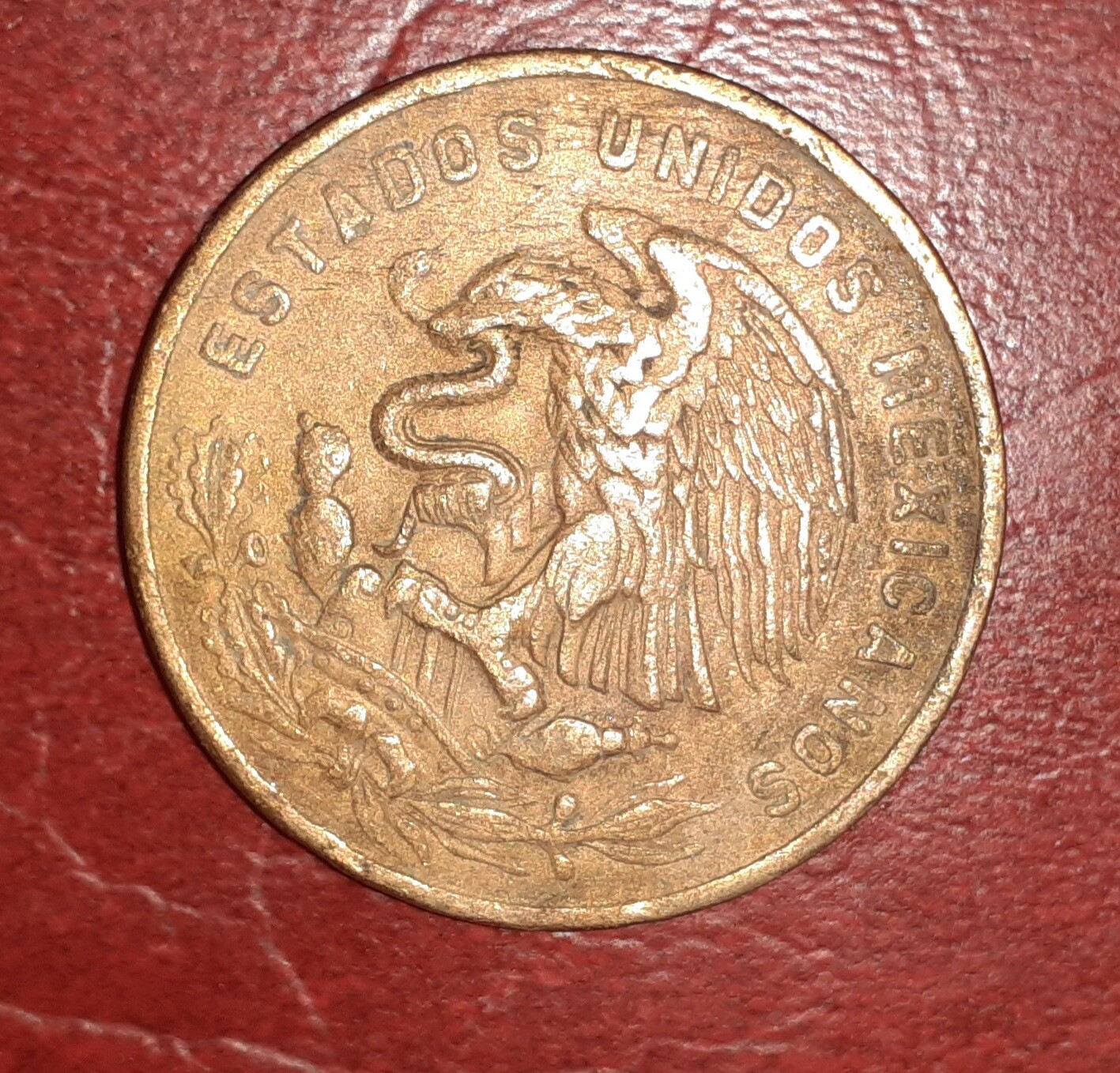 1950’s & 1960’s Mexico Mexican 20 Centavos Sun Pyramid Coin