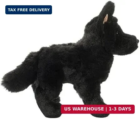 Douglas Harko Black German Shepherd Dog Plush Stuffed Animal