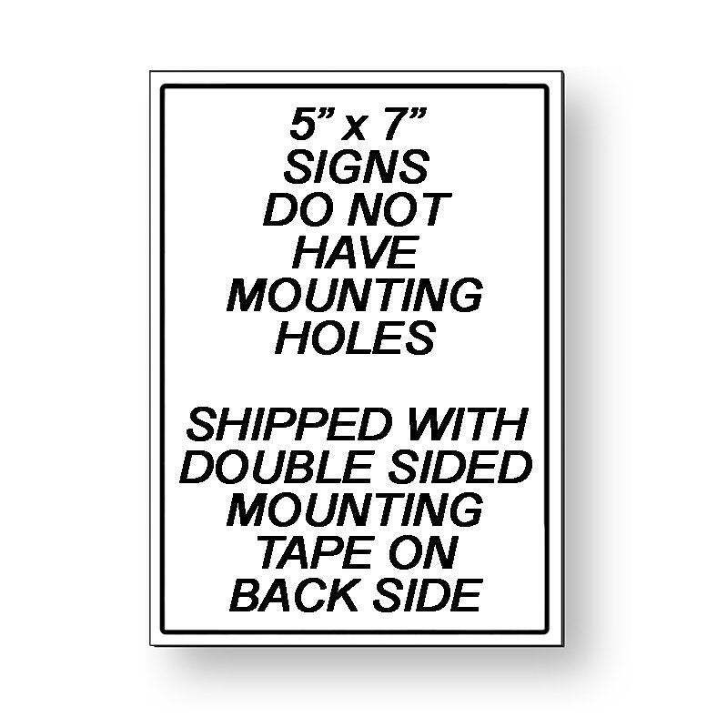 No Smoking In This Area / Sign / Decal Warning Novelty Premise Ns22 /