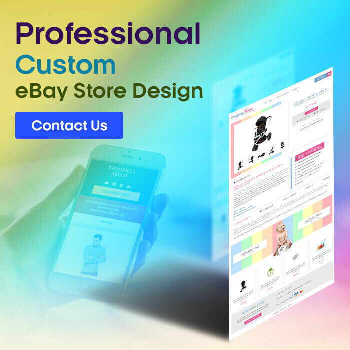 Template Listing eBay Mobile Responsive Design Professional 2019 HTTPS