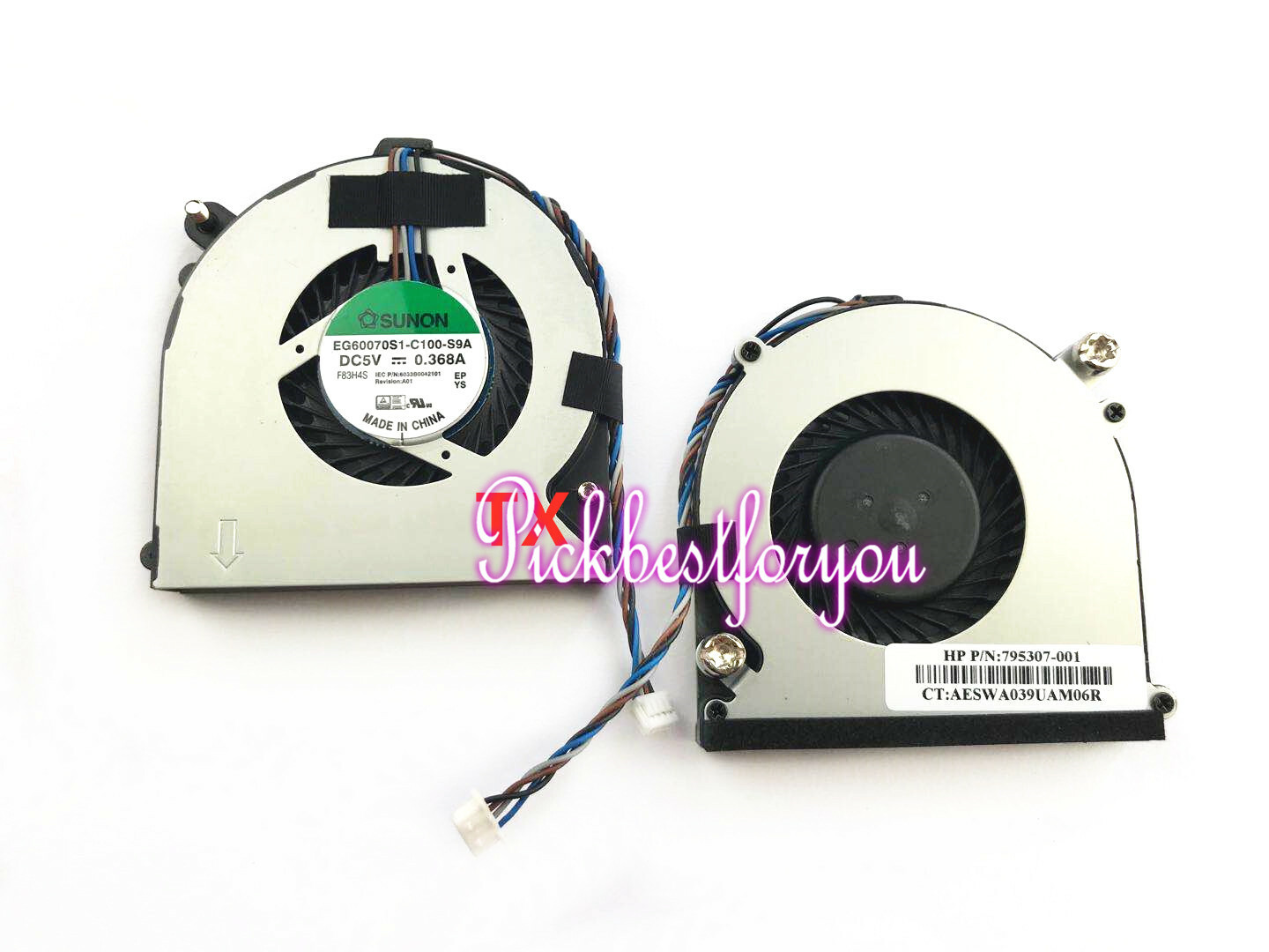 For EG60070S1-C100-S9A 795307-001 HP Laptop CPU cooling fan 4-Wire #M95A QL