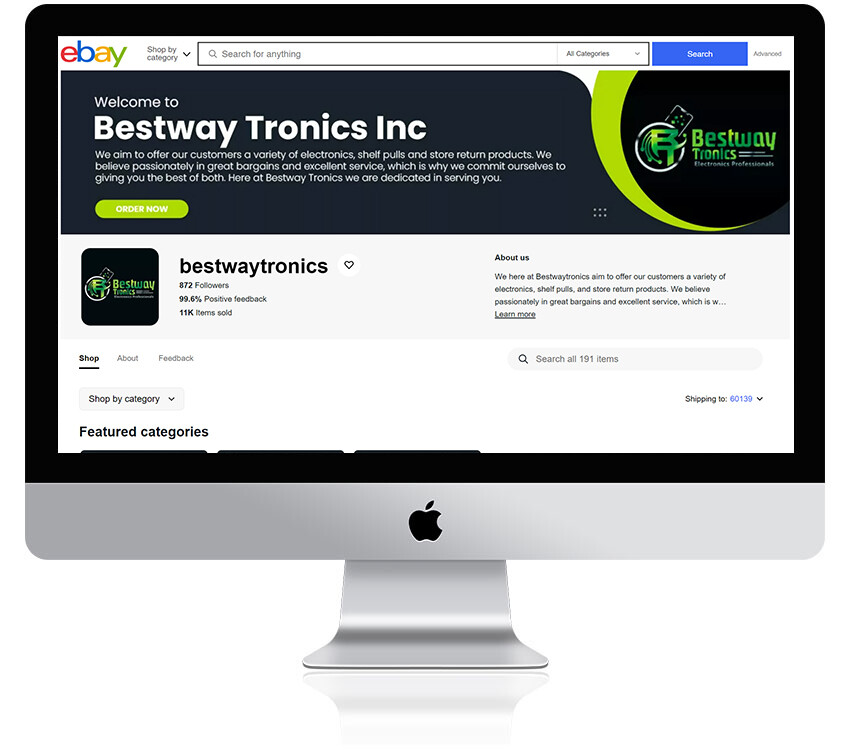 Minimal eBay store and listing HTML template, Logo, banner design