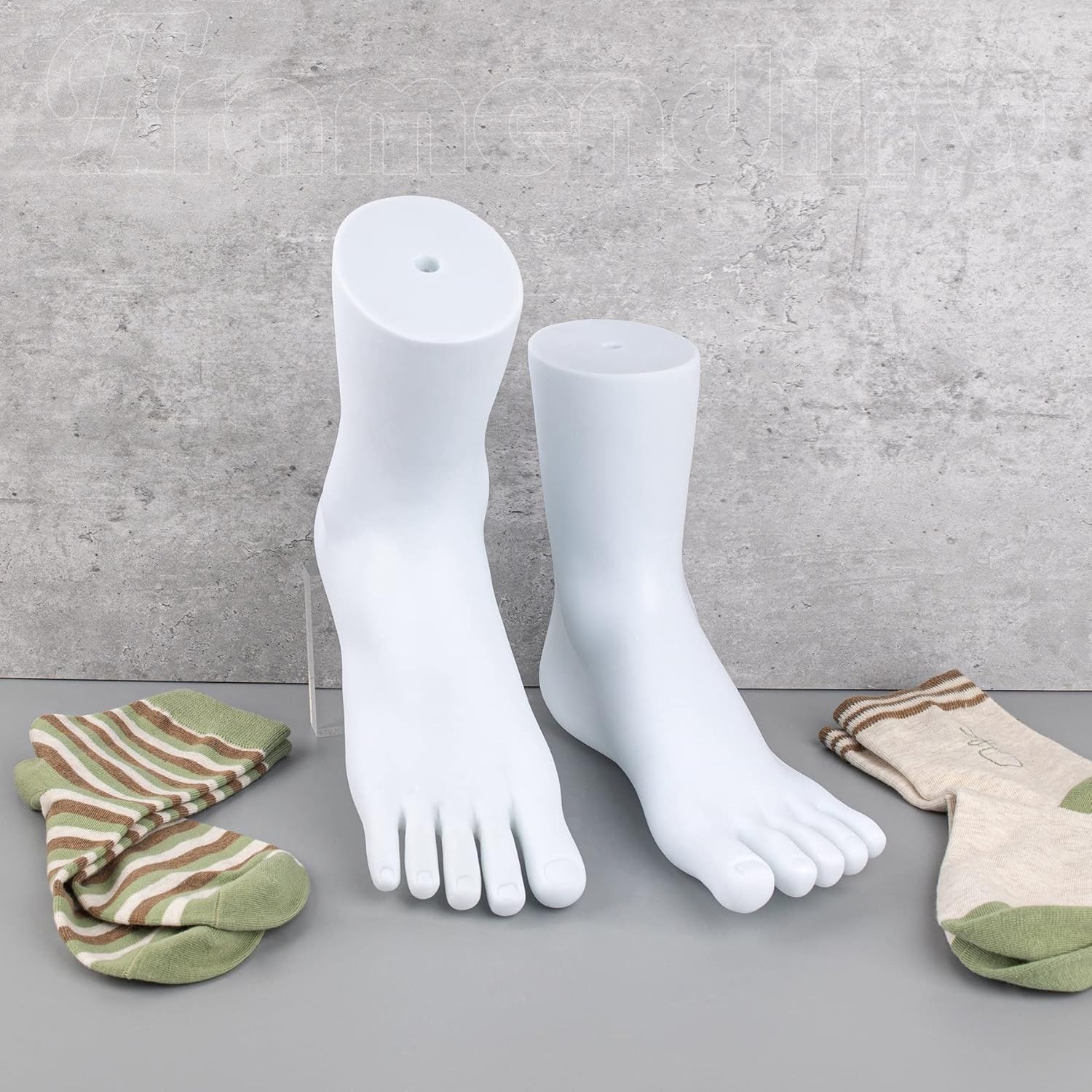Human Foot Model PVC Manikin Sock Display Model Jewelry Shoes TWO FEET
