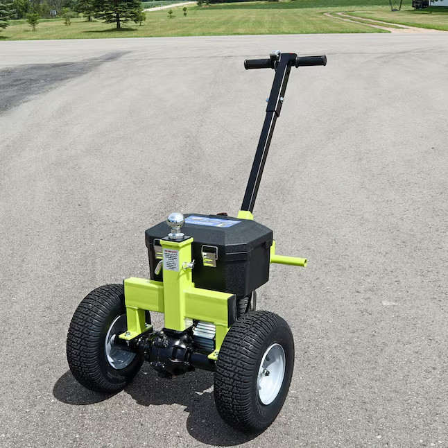 Tow Tuff TMD-35ETD8 Adjustable 3500 Lbs Capacity Electric Trailer Dolly Green