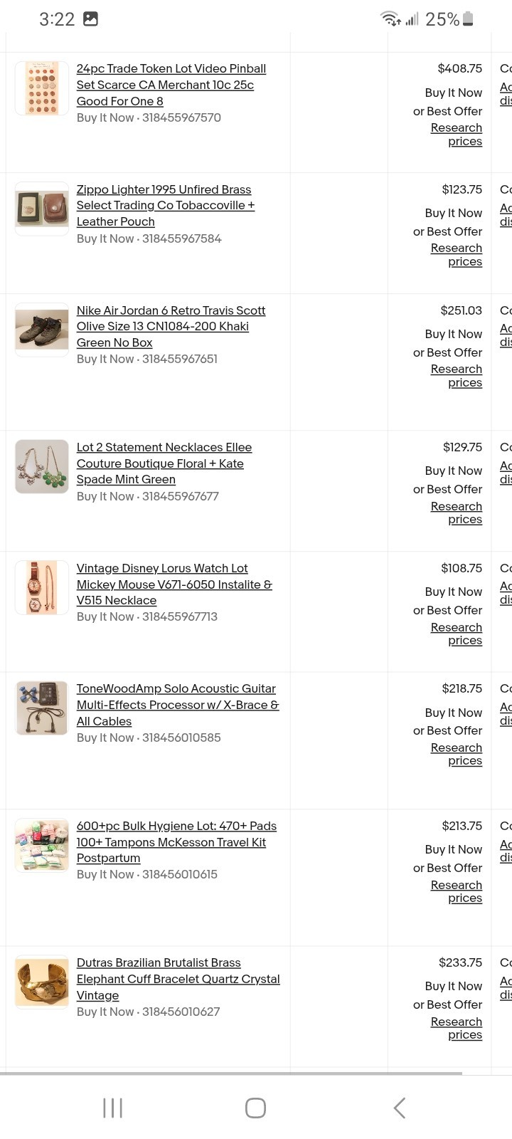 eBay Store Inventory 2296 Vintage Knives Video Games Coins Token Books $100k+