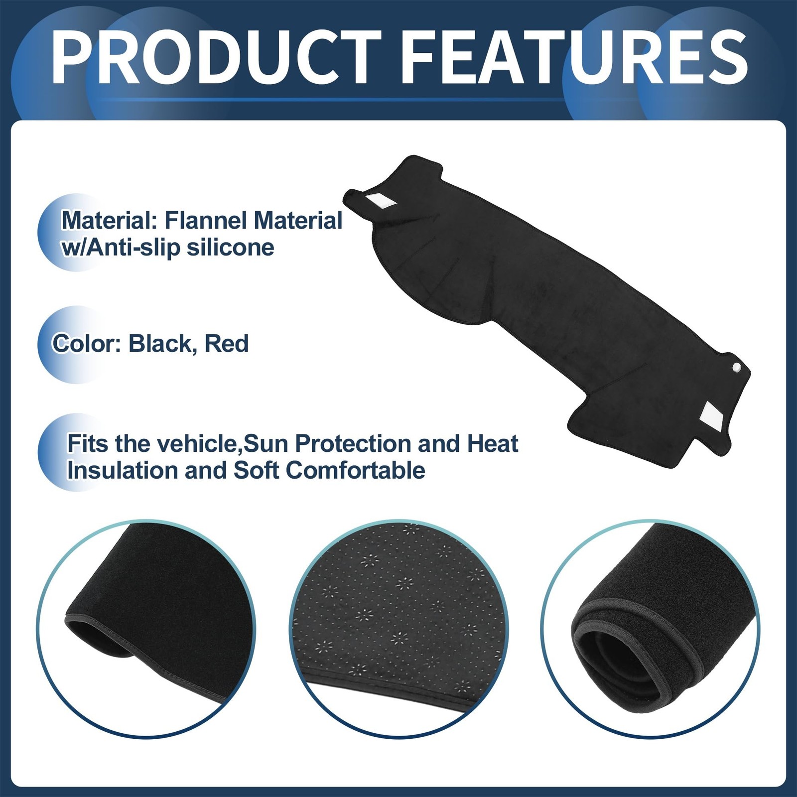 Dash Cover, Center Console Non-Slip Dashboard Carpet Mat for Subaru Outback 2…