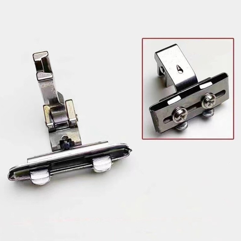 Left Right Adjustable Lace Tape Guide Presser Foot for Lace Rubber Tape Webbing