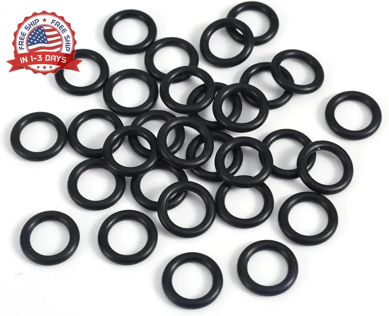 BOXOB 30pcs Propane O-Rings for Soft Nose POL Seal Fittings, Rubber Leak-Proof S