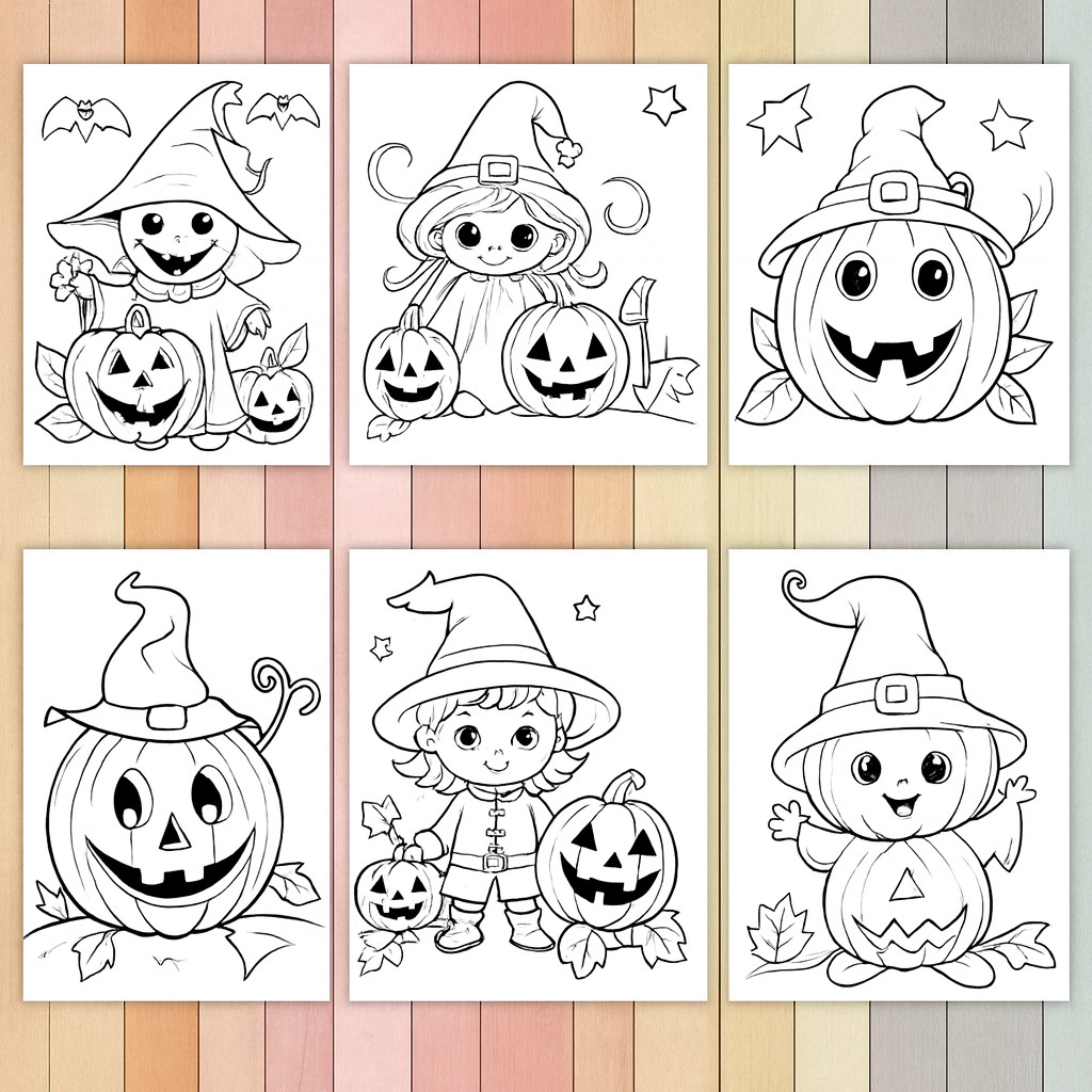 Halloween Coloring Pages, Halloween Coloring Book, Halloween Coloring Sheets,