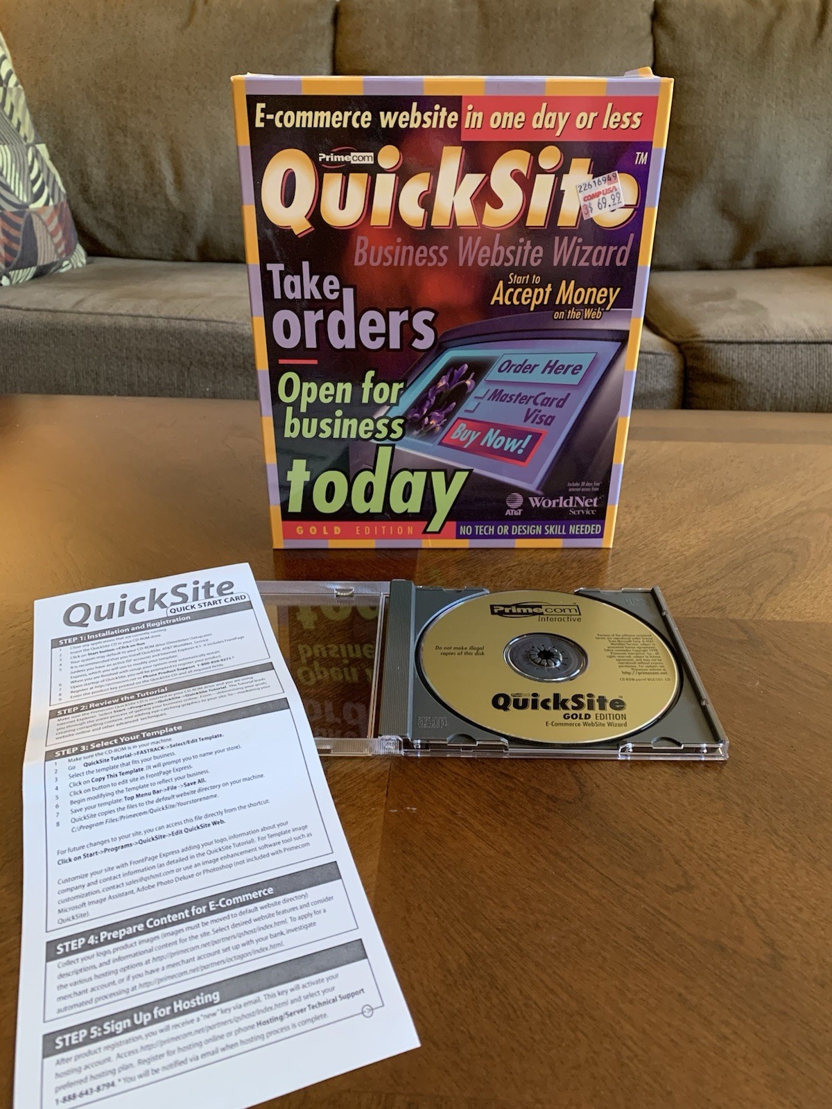 PrimeCom QuickSite Business Website Wizard, Gold Edition