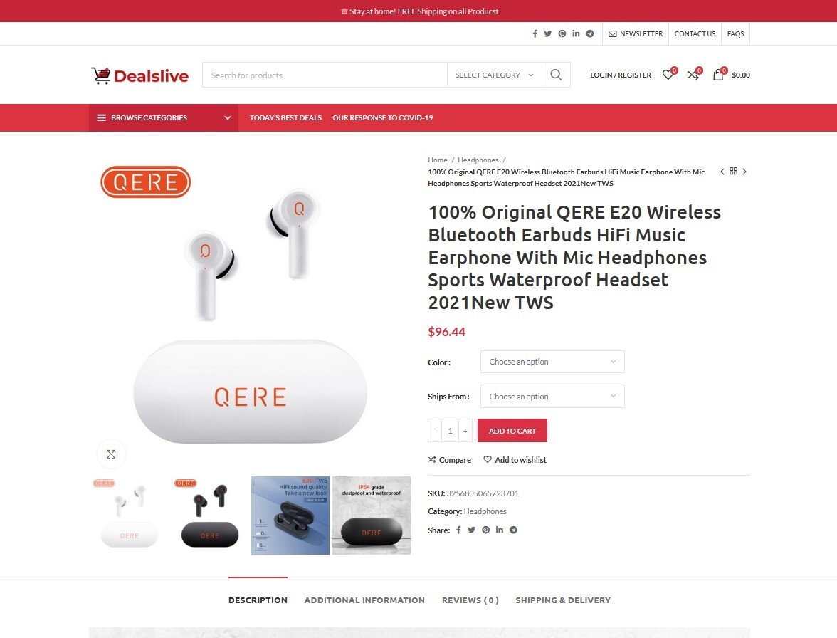 Electronics Tech DropShipping Store eCommerce Website